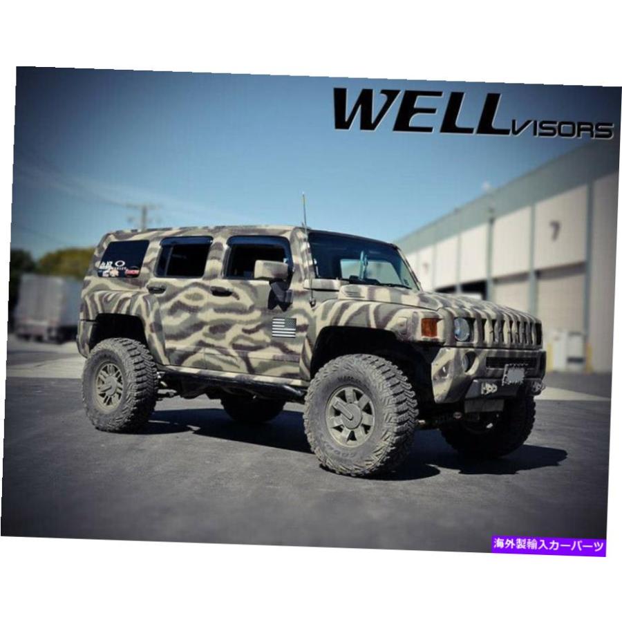 USA Flag Decals for 2006-2010 Hummer H3 - in Matte