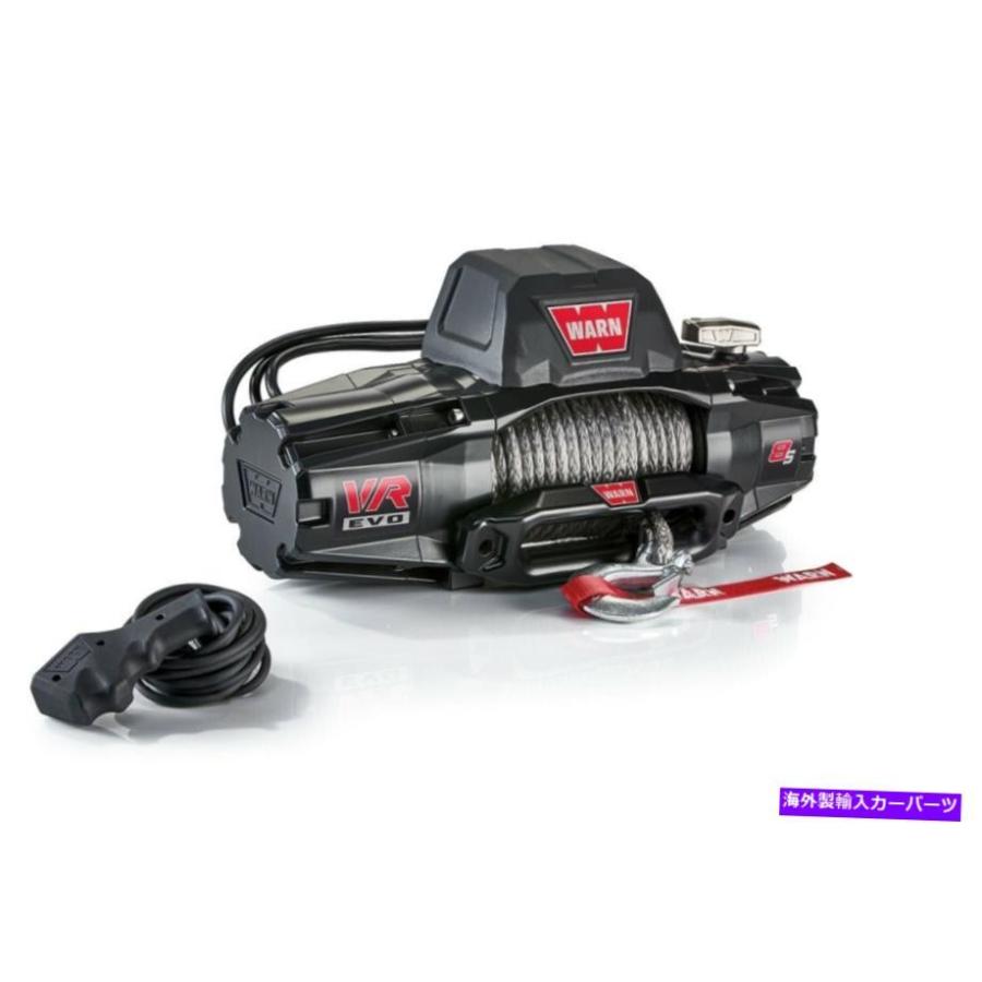 winch WARN VR EVO 8S車両回復ウィンチ12VDC 90フィート合成ロープ8000 