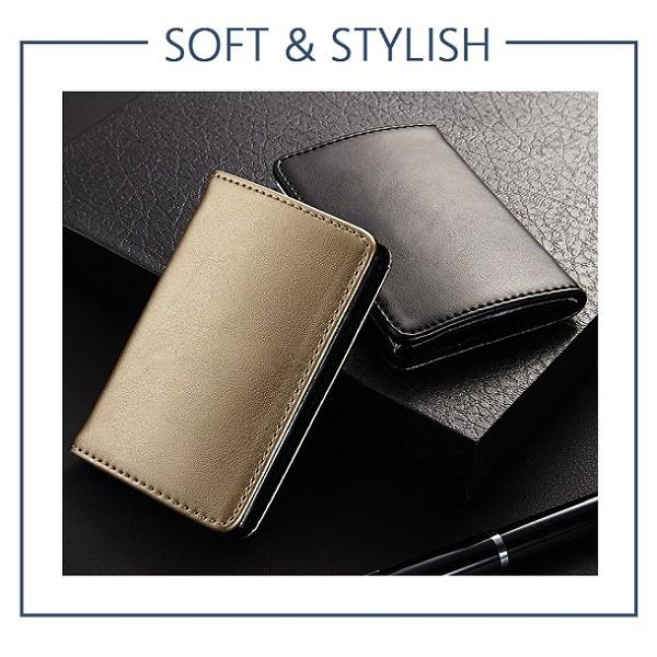 ソフトな質感で手になじむ 高品質ＰＵレザー カードケースj13 |  | 01