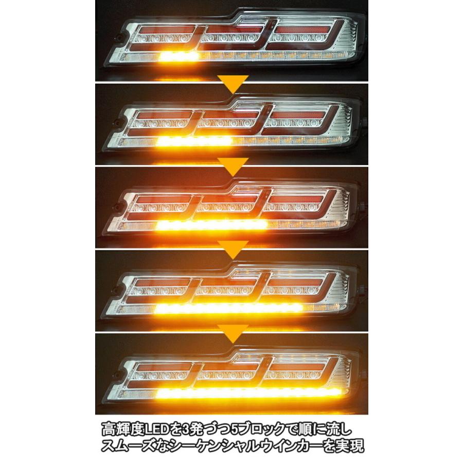 ハイゼットカーゴ/アトレーワゴンファイバーLEDテール 流れる