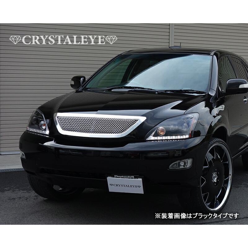 クリスタルアイ30ハリアーヘッドライト流れるシーケンシャルウインカー動作確認済み 30ヴェルファイア シーケンシャルウインカー内蔵 Lスタイル LED