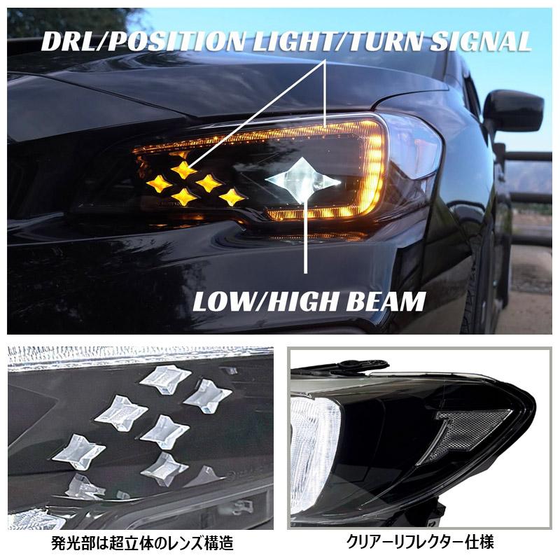 VM VA A~C型 前期 WRX レヴォーグ シックススターLEDヘッドライト