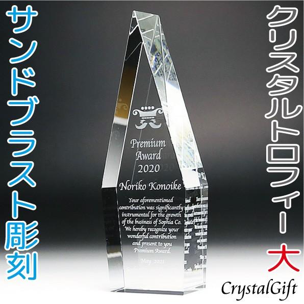 期間限定特価 トロフィー クリスタルトロフィー サイズ大 サンドブラスト彫刻 記念品 お祝い 表彰 スポーツ大会 社内表彰 名入れ ギフト プレゼント Cr 25a 爆売り Zoetalentsolutions Com