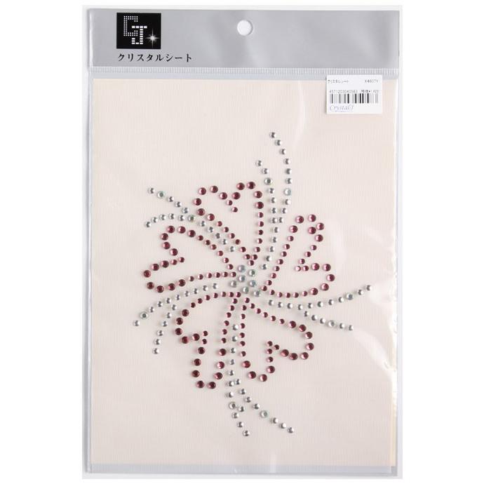 クリスタルシート アイロン接着 X4607Y 回花 : クリスタル・ジェイ