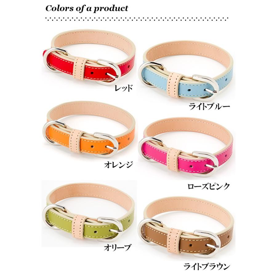 犬首輪 猫首輪 ネコの首輪 中型犬 小型犬用 おしゃれ ベーシック首輪 かわいい 革