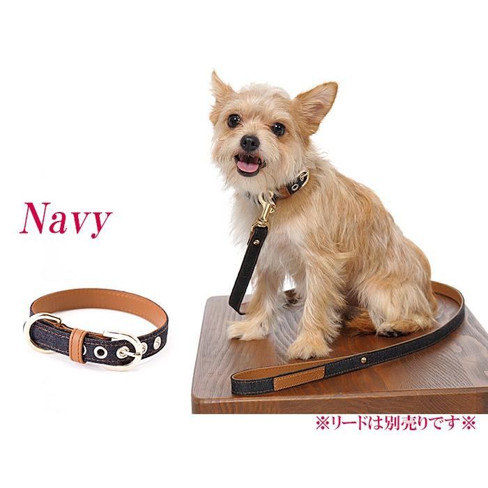 犬 首輪 おしゃれ 革 中型犬 犬首輪 犬の首輪 デニム首輪 |  | 08