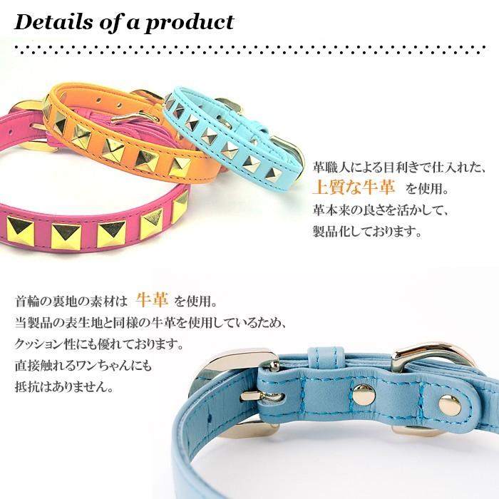 犬 首輪 おしゃれ 革 中型犬 犬首輪 犬の首輪 スタッズ首輪 : 犬首輪