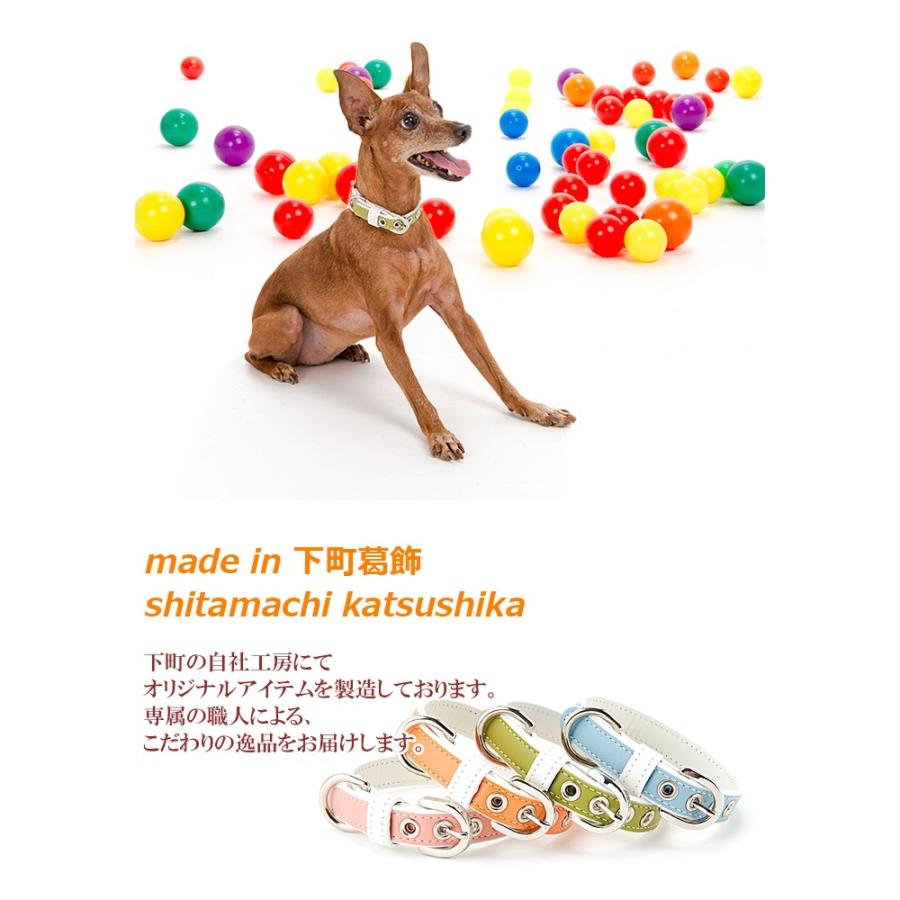 犬 首輪 おしゃれ 革 小型犬 中型犬 犬首輪 犬の首輪 ホワイトベーシック首輪 |  | 03