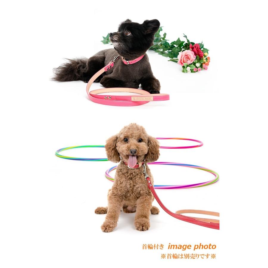 犬 リード おしゃれ 革 小型犬 中型犬 レザー シンプルベーシック15mm幅リード |  | 01