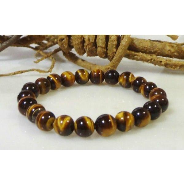 009 天然石 パワーストーン ブレスレット タイガーアイ 虎目石 8mm球 |  | 01
