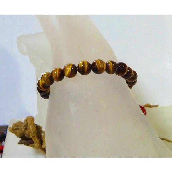 009 天然石 パワーストーン ブレスレット タイガーアイ 虎目石 8mm球 |  | 03