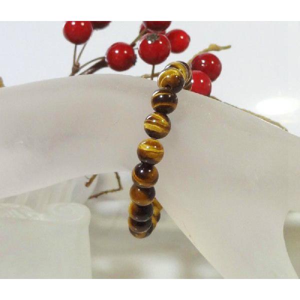 009 天然石 パワーストーン ブレスレット タイガーアイ 虎目石 8mm球 |  | 04