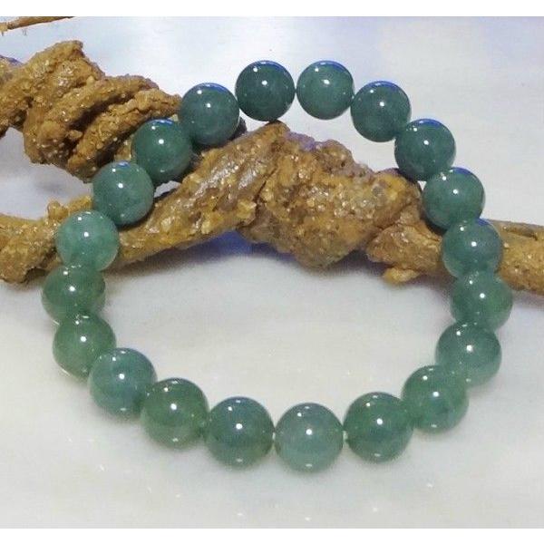 076 天然石 パワーストーン ブレスレット ミヤンマー産 翡翠 ジェイダイド AAA 10mm珠 | 