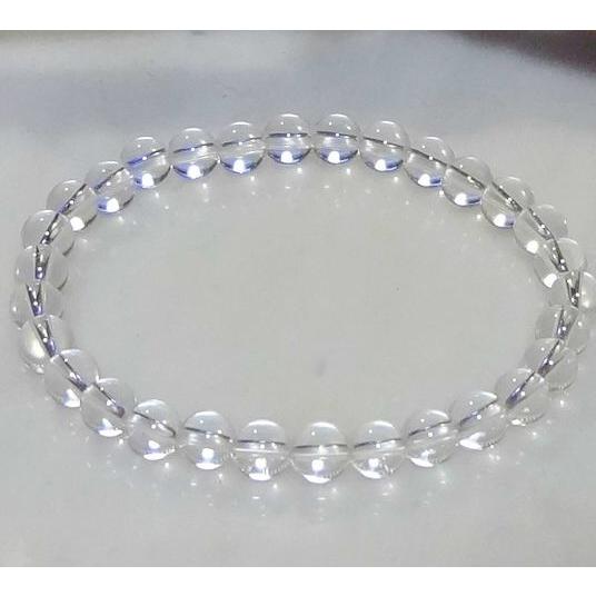 082 天然石 パワーストーン ブレスレット 天然クリスタル 水晶 6mm珠 |  | 02