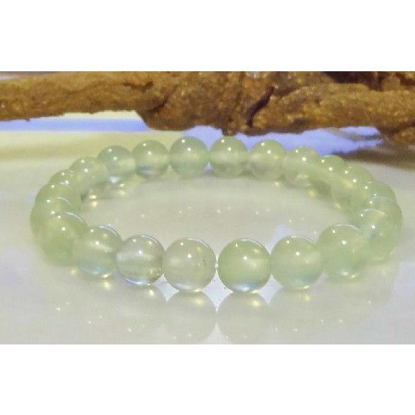 120 天然石 パワーストーン ブレスレット プレナイト ぶどう石 AAA　8mm 珠 |  | 01