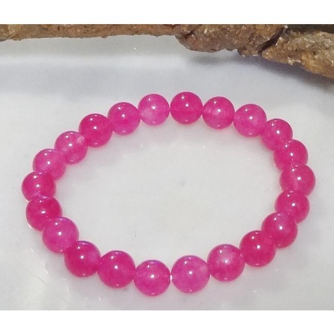 147 天然石 パワーストーン ブレスレットチェリージェード8mm 珠 |  | 02