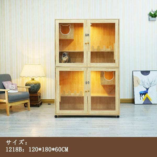 猫の別荘 ネコハウス 猫部屋 猫 ハウス、ベッド アパート ペット キャット別墅 通気 無臭 天然（全実木製） ハウス 通気