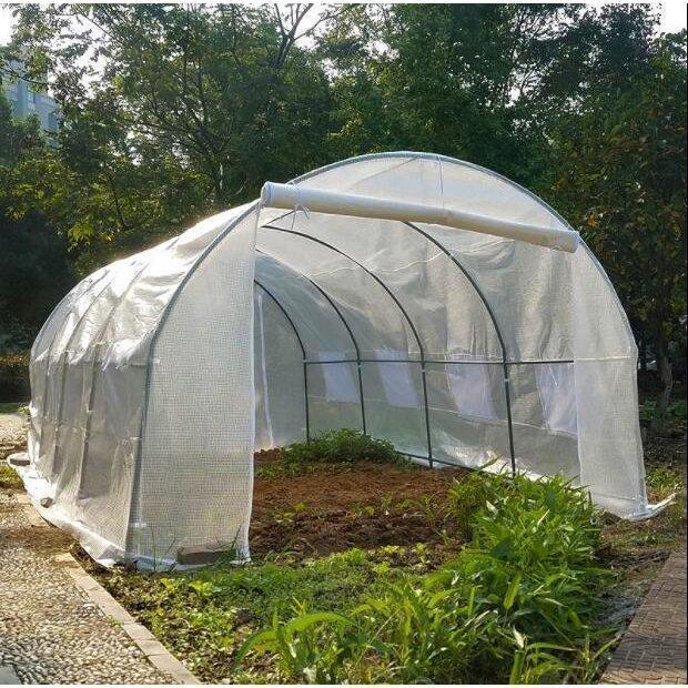 特売！プロの農家も愛用 PE素材 ビニールハウス 菜園ハウス 温室 グリーンハウス 3*2*1.75m 窓二つ スチールパイプ 野菜 育苗 PE素材 75m