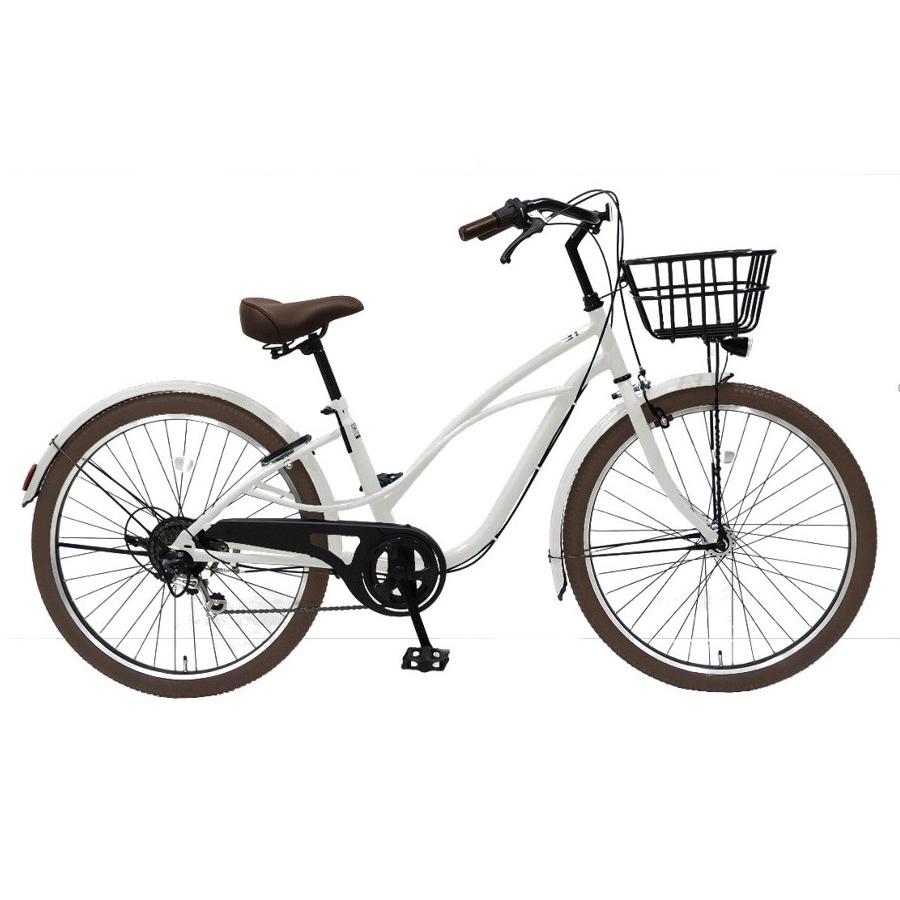 丸石サイクル NEW ポートレートウェーブ 26インチ シティサイクル 6段