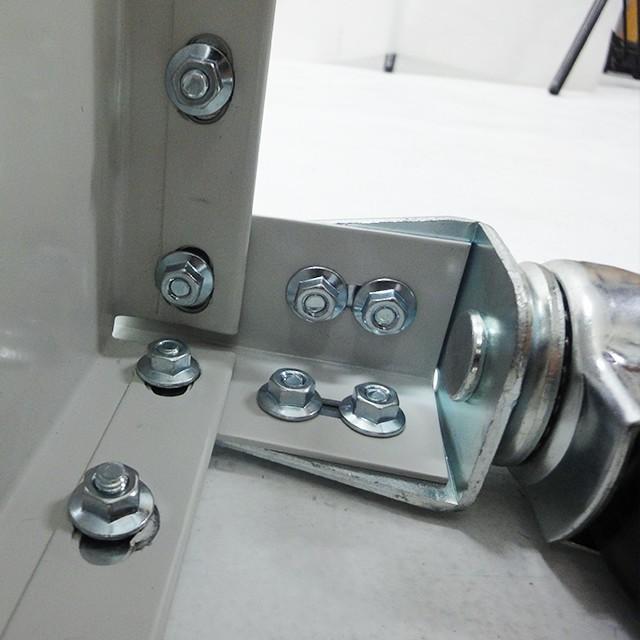 スチールラック キャスター付き 幅1200 奥行300 高さ900 2段 120kg/段 単体 SOシリーズ 業務用 アングルラックの画像