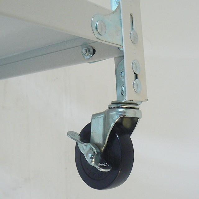 スチールラック キャスター付き 棚 業務用 高さ900 横幅1800 奥行450 2段 耐荷重120kg SOシリーズ | ブランド登録なし | 02