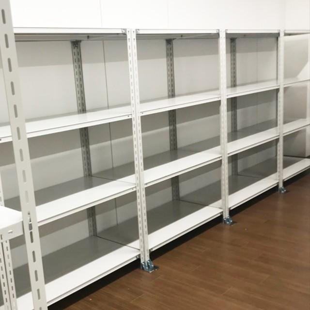 スチールラック 転倒防止オプション付き 幅1800 奥行600 高さ1200 4段 120kg/段 単体 SOシリーズ 業務用 アングルラックの画像