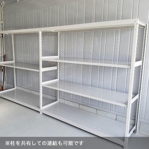 スチールラック 棚 幅900 奥行450 高さ1200 4段 200kg/段 単体 SO