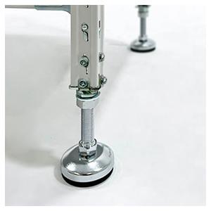 スチールラック オプション 高さ調整用アジャスターセット（耐荷重