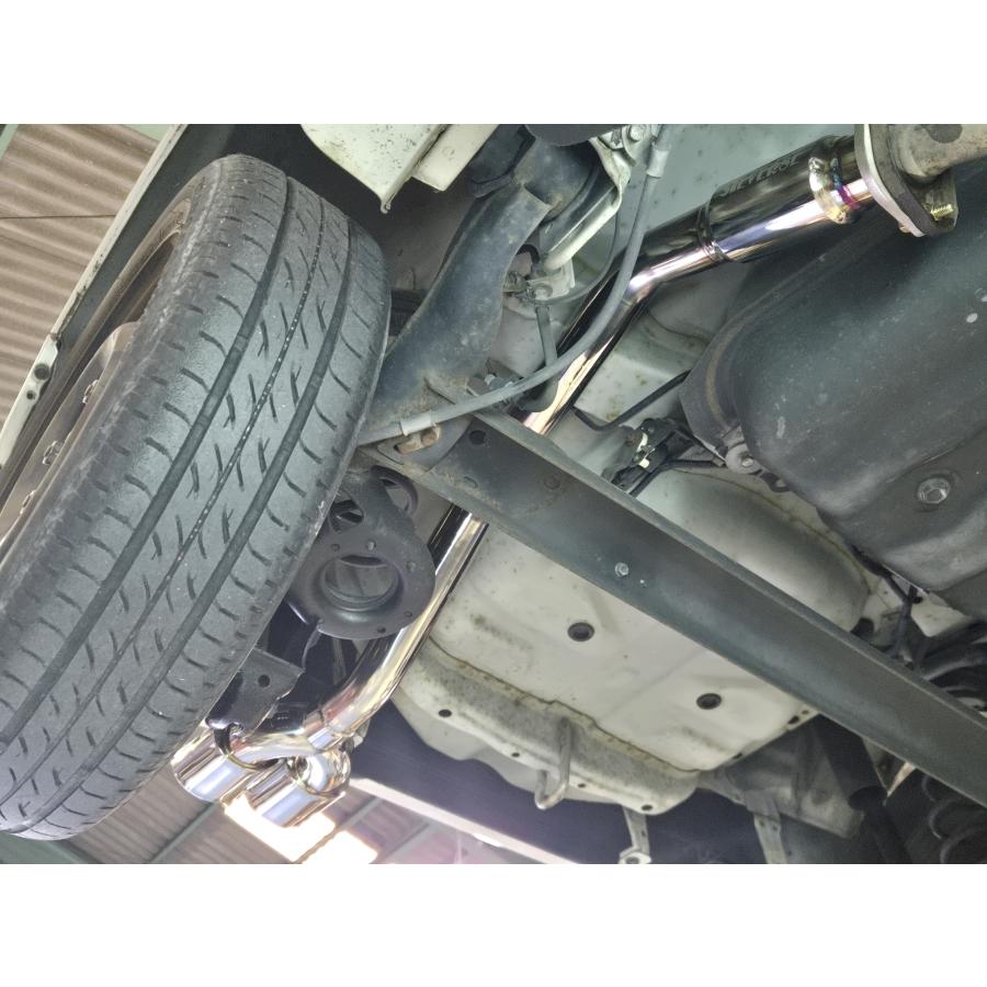 リバース ムーブカスタム(L175S)用 オーバル2本出しマフラー REV-10M
