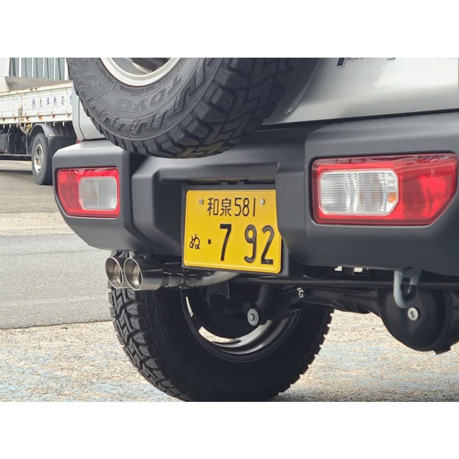リバース 車検対応 ジムニー JB64W 左2本出し マフラー REV-20W リバース 車検対応 ジムニー JB64W 左2本出し マフラー REV-20W