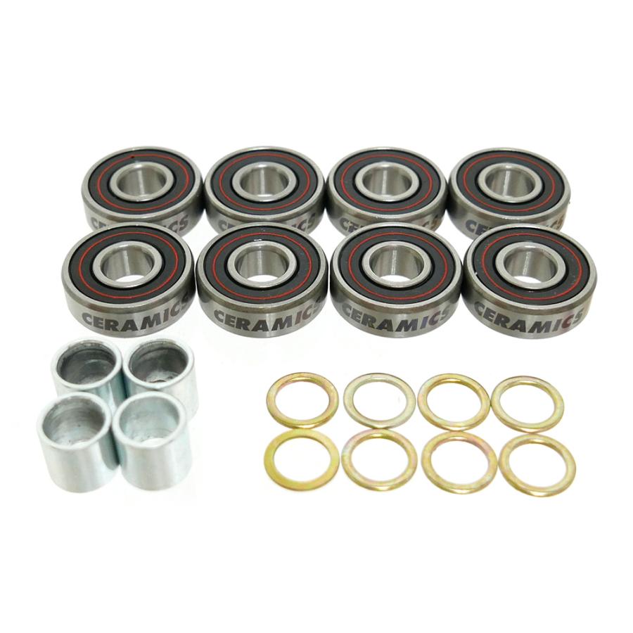 ウィール　ベアリング　セット　ボーンズ　ブロンソン BRONSON BEARING ブロンソン ベアリング CERAMICS オイルタイプ
