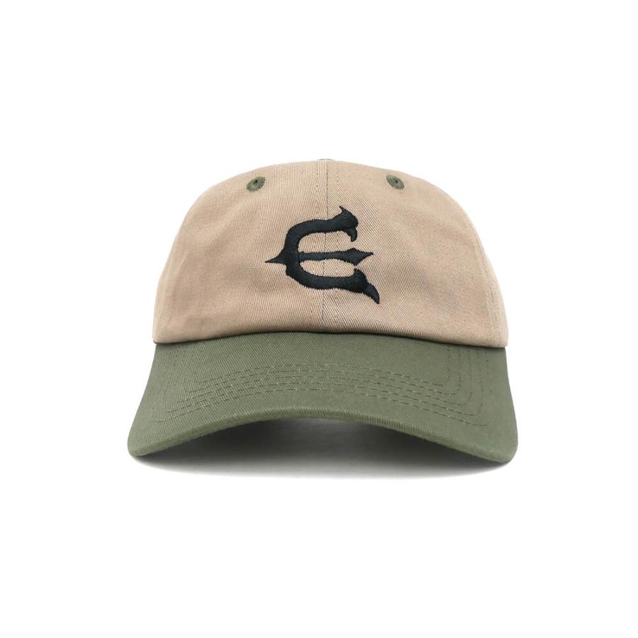 EVISEN CAP エビセン キャップ ONE-UP 6 PANEL BEIGE/OLIVE スケート