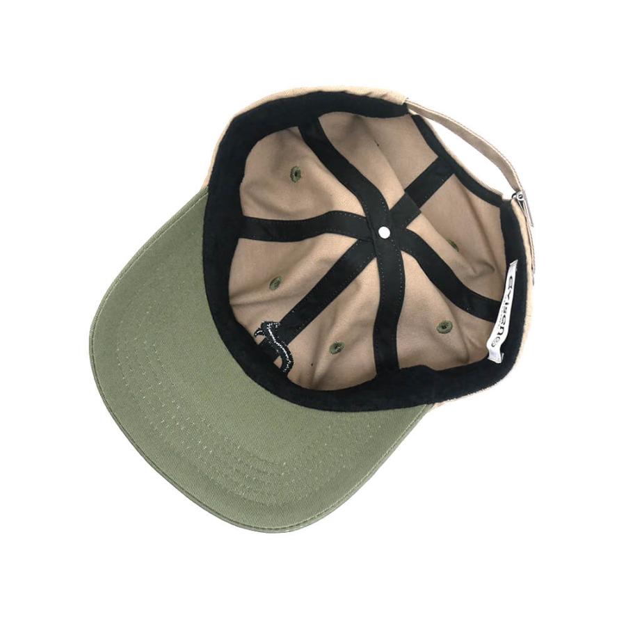 EVISEN CAP エビセン キャップ ONE-UP 6 PANEL BEIGE/OLIVE スケート