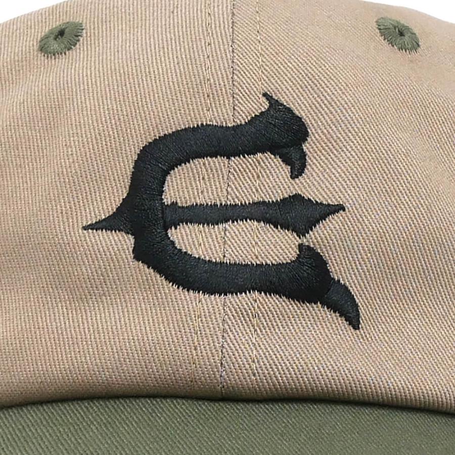 EVISEN CAP エビセン キャップ ONE-UP 6 PANEL BEIGE/OLIVE スケート