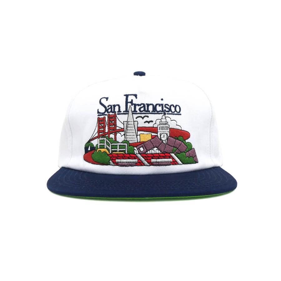 REAL CAP リアル キャップ SFC SNAPBACK WHITE/NAVY スケートボード