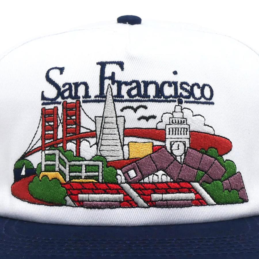 REAL CAP リアル キャップ SFC SNAPBACK WHITE/NAVY スケートボード