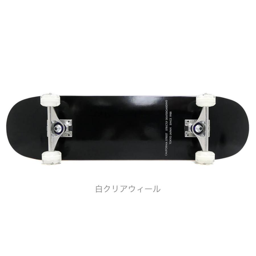 （初心者におすすめ・高品質）防水ケース・レンチ付き カリフォルニアストリート コンプリートセット スケートボード完成品 SIMPLE BLACK 8.0（クルーザー） | BLANK | 01