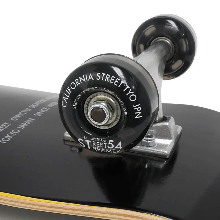 （初心者におすすめ・高品質）防水ケース・レンチ付き カリフォルニアストリート コンプリートセット スケートボード完成品 SIMPLE BLACK 8.0（クルーザー） | BLANK | 06