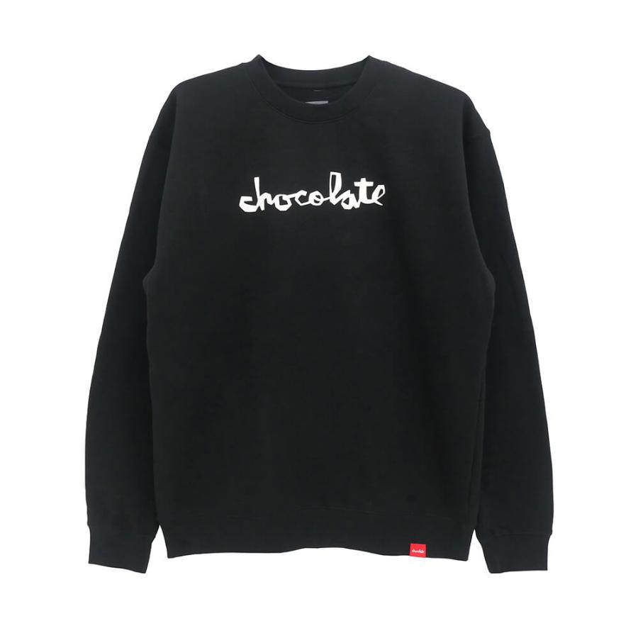 CHOCOLATE CREW SWEAT チョコレート トレーナー ORIGINAL CHUNK BLACK
