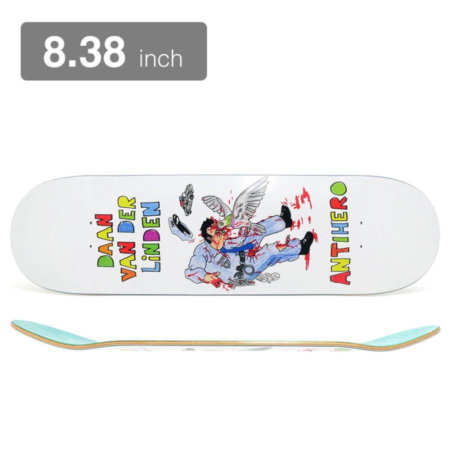 ANTIHERO DECK アンチヒーロー デッキ DAAN VAN DER LINDEN ART BY POROUS WALKER 8.38