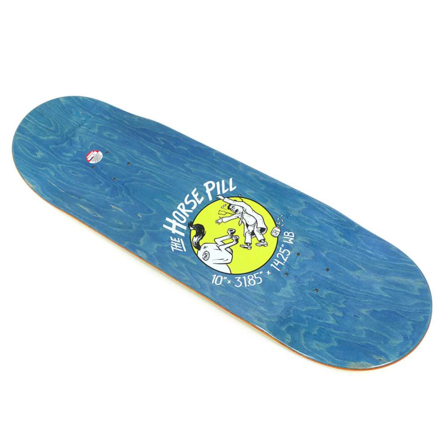 スケートボード ANTI HERO HORSE PILL Anti Hero Skateboard Deck Shaped Eagle Horse Pill Yellow 10