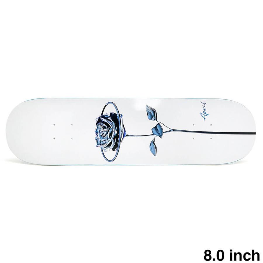APRIL DECK エイプリル デッキ TEAM CHROME ROSE WHITE 8.0