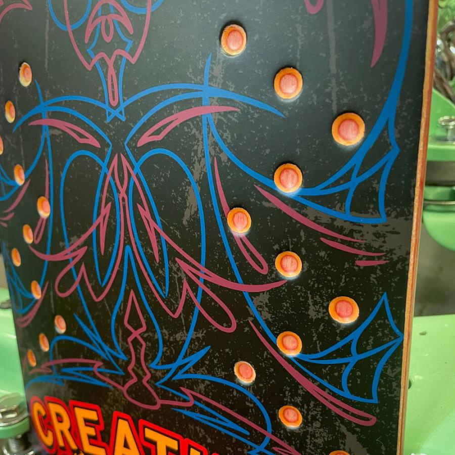 CREATURE DECK クリーチャー デッキ TEAM CHOP SHOP PINSTRIPE 8.75 SHAPED スケートボード スケボー