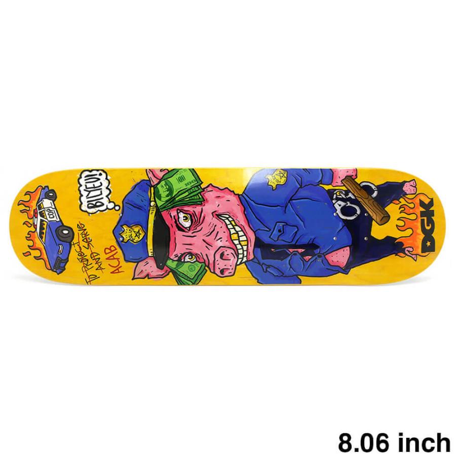 DGK DECK ディージーケー デッキ KEVIN BILYEU PROTECT AND SERVE 8.06 