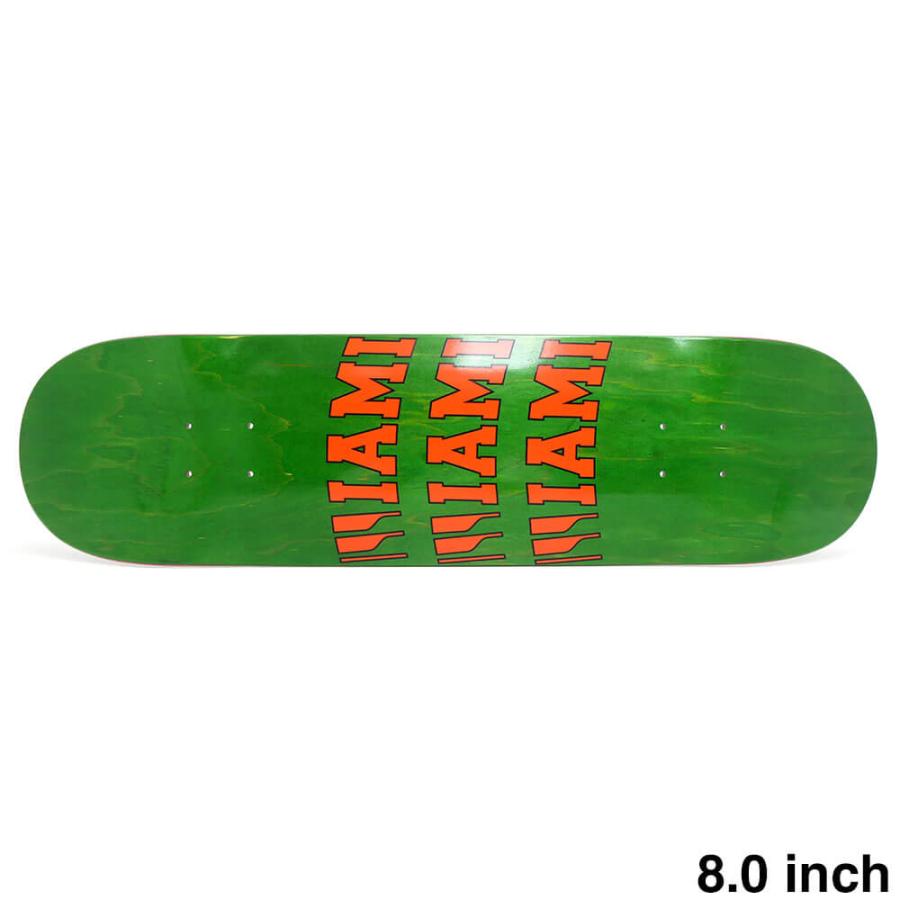 EDGLRD DECK エッジロード デッキ TEAM MIAMI GREEN 8.0