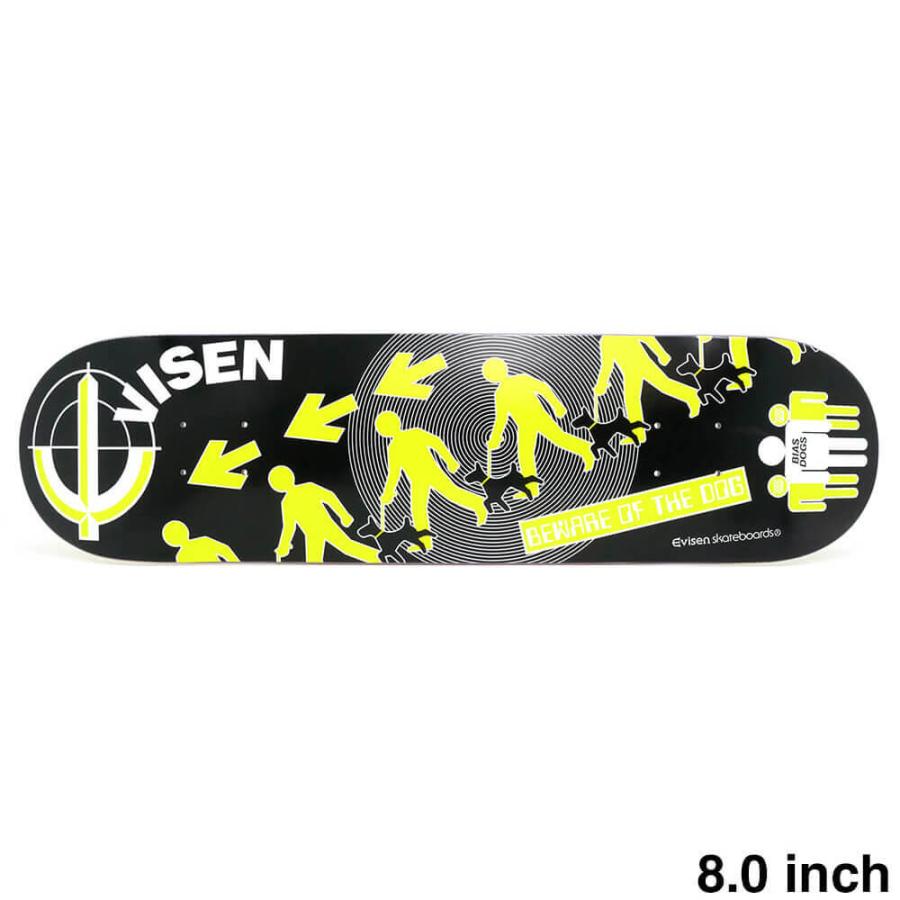evisen デッキ 8.0インチ BIAS DOGS コラボレーションボードEVISEN
