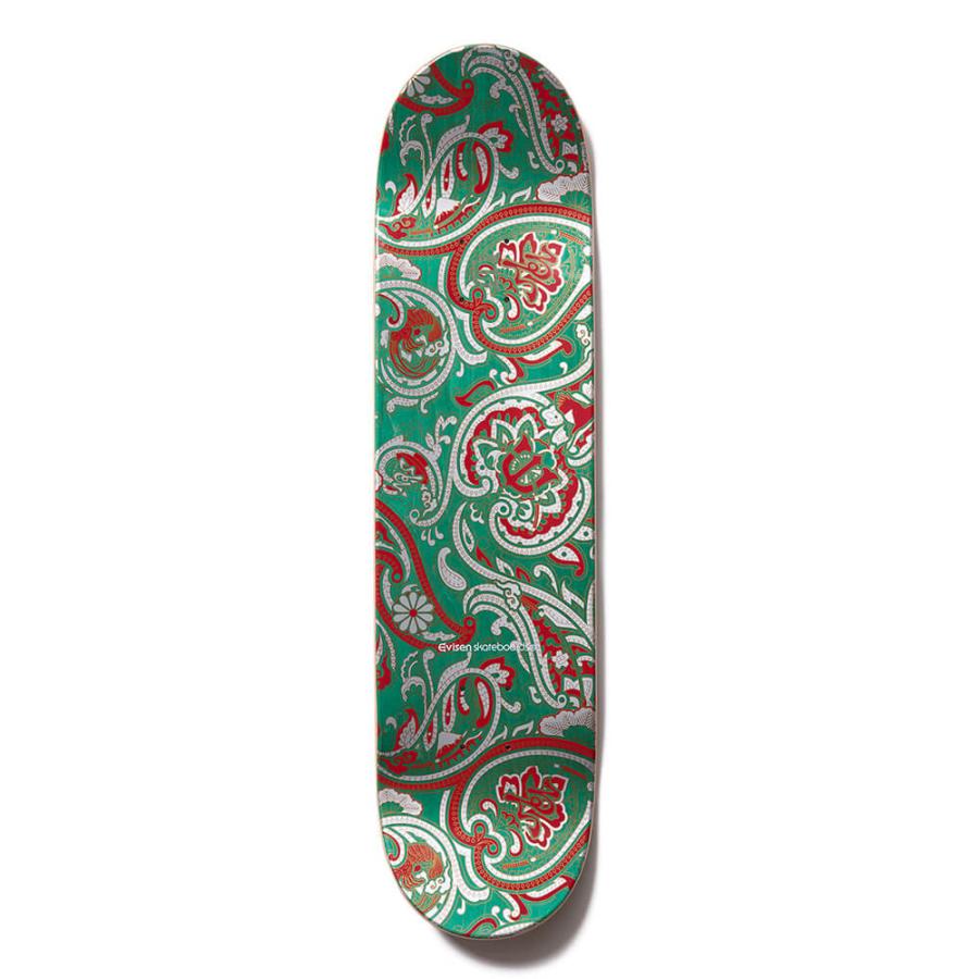 EVISEN DECK エビセン デッキ TEAM PAISLEY RED TURQUOISE 8.38