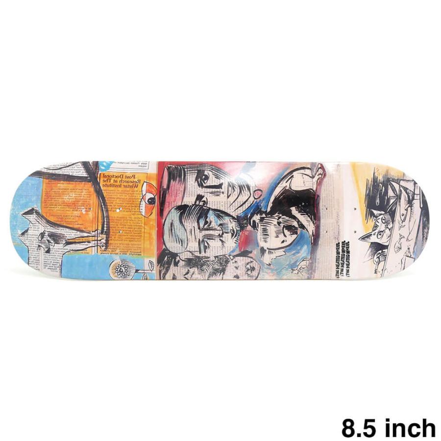 THE HEATED WHEEL スケートボードデッキ 8.5 HEATED WHEEL DECK ヒーテッドウィール デッキ TEAM QUEENSLAND