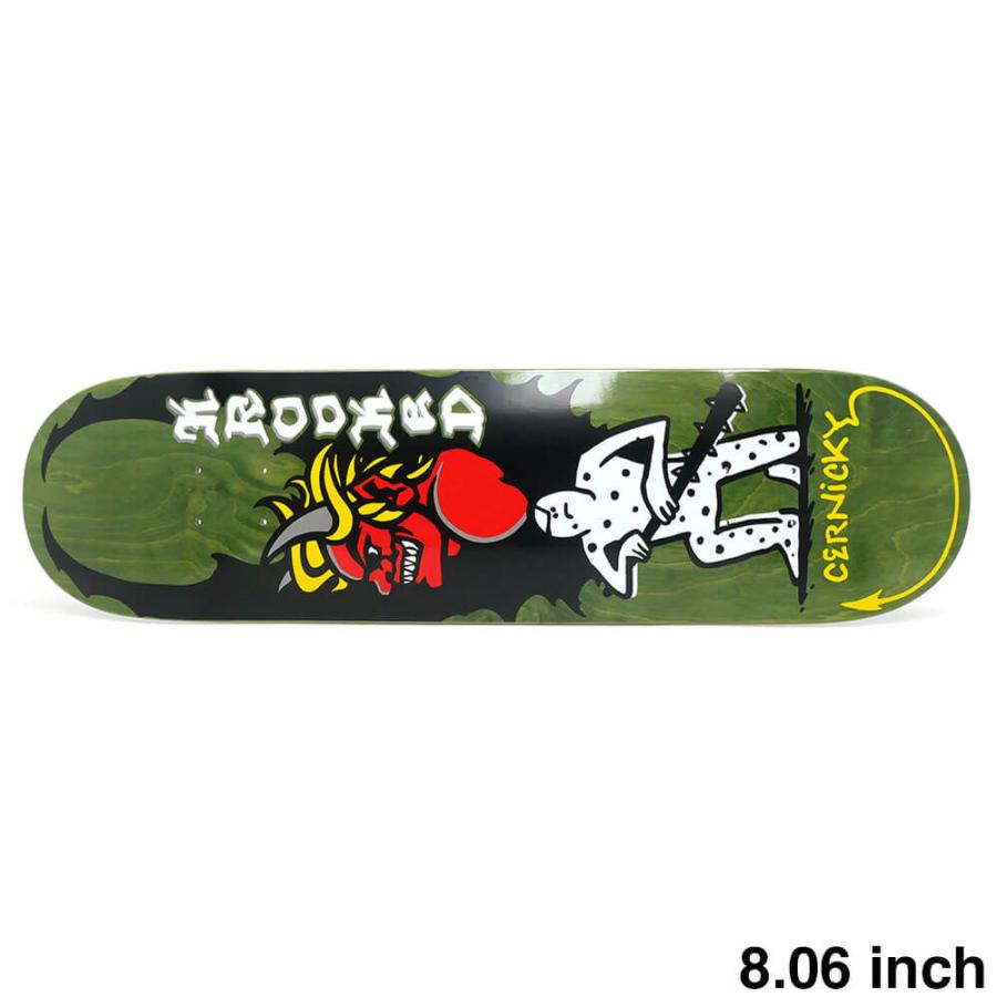 KROOKED DECK クルキッド デッキ EDDIE CERNICKY DEVIL ED OLIVE STAIN