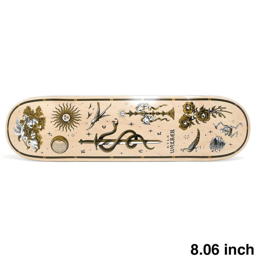 REAL DECK リアル デッキ KYLE WALKE ENGRAVED 8.06 スケートボード
